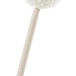 Merkloos Pluche Lama / Alpaca Stokpaardje Creme 74 Cm - Speelgoed Lama / Alpaca Stokpaardjes Met Houten Stok