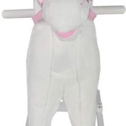 Infantastic Hobbelpaard - Hobbeldier - Schommelpaard - Vanaf 1 Jaar - Met Geluid - 74 X 30 X 64 Cm - Pluche - Roze -Babygyms || hobbelfiguren || vormenstoven Winkel 318x840 1