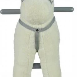 Infantastic GoodVibes - Hobbelpaard Voor Kinderen - Schommelpaard Silver Unicorn - Stevige Constructie - Knuffelzacht Met Geluidseffecten - Zilveren Eenhoorn -Babygyms || hobbelfiguren || vormenstoven Winkel 319x840