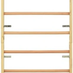 VidaXL Wandklimrek 80x15,8x195 Cm Hout -Babygyms || hobbelfiguren || vormenstoven Winkel 321x840