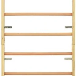 VidaXL Wandklimrek 80x15,8x195 Cm Hout -Babygyms || hobbelfiguren || vormenstoven Winkel 323x840