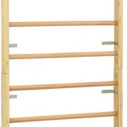 VidaXL Wandklimrek 80x15,8x195 Cm Hout -Babygyms || hobbelfiguren || vormenstoven Winkel 334x840