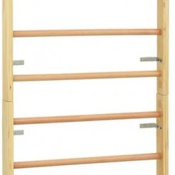 VidaXL Wandklimrek 80x15,8x195 Cm Hout -Babygyms || hobbelfiguren || vormenstoven Winkel 336x840 3