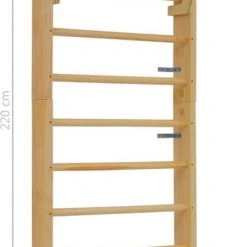 VidaXL Wandklimrek 80x55x220 Cm Hout -Babygyms || hobbelfiguren || vormenstoven Winkel 380x840