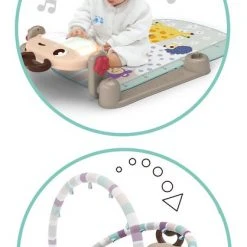 Wannahave Muziek Baby Mat Met Speeltjes En Piano Voor Baby 0-2 Jaar - Babymat - Baby Speelmat - Interactief Speelmat -Babygyms || hobbelfiguren || vormenstoven Winkel 418x840