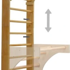 VidaXL Wandklimrek 80x55x220 Cm Hout -Babygyms || hobbelfiguren || vormenstoven Winkel 426x840