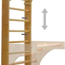 VidaXL Wandklimrek 80x55x220 Cm Hout -Babygyms || hobbelfiguren || vormenstoven Winkel 427x840