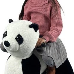 Petride By Rollzone Panda Elektrisch Rijdend Dier -Babygyms || hobbelfiguren || vormenstoven Winkel 431x840