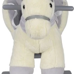 Infantastic GoodVibes - Hobbelpaard Voor Baby En Kind - Schommelpaard Silver Unicorn - Stevige Constructie - Knuffelzacht Met Geluidseffecten - Eenhoorn Grijs -Babygyms || hobbelfiguren || vormenstoven Winkel 454x840