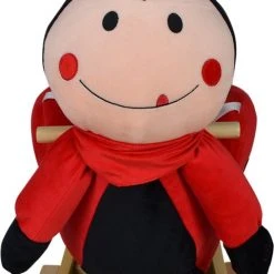 Infantastic GoodVibes - Hobbelpaard Voor Baby En Kind - Schommel Lieveheersbeest - Stevige Constructie - Knuffelzacht Met Geluidseffecten - Rood/Zwart Lieveheersbeestje -Babygyms || hobbelfiguren || vormenstoven Winkel 480x840