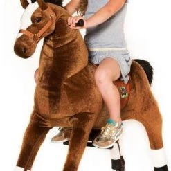 Animal Riding Paard Amadeus Bruin Medium / Large - Rijdend Paardenspeelgoed - Paardenspeelgoed - Speelgoed Vanaf 3 Jaar - Zadelhoogte 68 CM- Verstelbaar Pedaal 3 Standen - Afneembaar Zadel -Babygyms || hobbelfiguren || vormenstoven Winkel 493x840 1