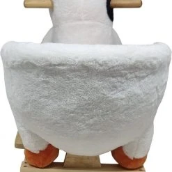 Playwood Pluche Hobbelkoe Schommel Koe Met Geluid Voorzien Van Veiligheidstuigje -Babygyms || hobbelfiguren || vormenstoven Winkel 530x840