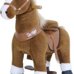 PonyCycle Lichtbruin Met Witte Bles, Klein - Ux324‎‎ -Babygyms || hobbelfiguren || vormenstoven Winkel 541x840 1