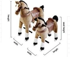Kids-Horse Rijdend Speelgoed Paard - Melchoir TB-2007M - Bruin -Babygyms || hobbelfiguren || vormenstoven Winkel 550x201