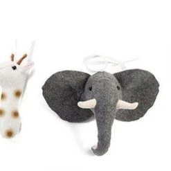 Childhome Baby Gym Dierenkoppen - Vilt - Set Van 4 -Babygyms || hobbelfiguren || vormenstoven Winkel 550x258