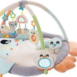 Playgro Snuggle Me Penguin Tummy Time Gym - Babygym Met Buikligkussen - Speelkleed - Speeltapijt -Babygyms || hobbelfiguren || vormenstoven Winkel 550x295