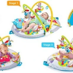 Yookidoo Baby Speelkleed Babysitter Gymotion Lay To Sit-Up Play Met Bogen -Babygyms || hobbelfiguren || vormenstoven Winkel 550x312