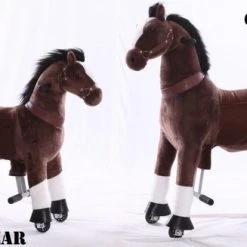 Kids-Horse Rijdend Speelgoed Paard - Balthazar TB-2009S - Donkerbruin -Babygyms || hobbelfiguren || vormenstoven Winkel 550x327 1
