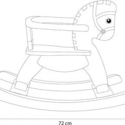 Bandits & Angels Houten Hobbelpaard Met Beugel Wit - Grijs -Babygyms || hobbelfiguren || vormenstoven Winkel 550x341 2
