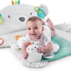 Babygym, Baby Cadeau - Jongen & Meisje, Dierenvriendjes Speelmat, Interactief Speelgoed - Multikleuren. -Babygyms || hobbelfiguren || vormenstoven Winkel 550x349 3