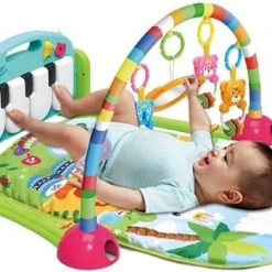 Babygym, Baby Cadeau - Jongen & Meisje, Dierenvriendjes Speelmat, Interactief Speelgoed – Multikleuren -Babygyms || hobbelfiguren || vormenstoven Winkel 550x350 2