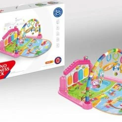 FDBW Baby Speelkleed – Vakantie | Interactief Speelkleed – Roze | Speelkleed Met Boog | Baby Speelmat Gym – 50x45x10cm