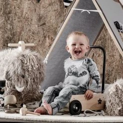 Iddink Groep Kids Concept - Schommel Mammoet - Houten Speelgoed -Babygyms || hobbelfiguren || vormenstoven Winkel 550x357 8