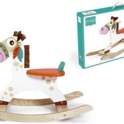 Scratch Europe Scratch Mobiliteit: ROCKING HORSE INDIAANSE PONY 80x53x31cm, Max. 25kg, In Doos, 1+ -Babygyms || hobbelfiguren || vormenstoven Winkel 550x357 9