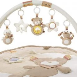 Babygym, Baby Cadeau - Jongen & Meisje, Dierenvriendjes Speelmat, Interactief Speelgoed - Multikleuren. -Babygyms || hobbelfiguren || vormenstoven Winkel 550x361 4