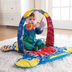 Merkloos Babygym Lamaze Makai Het Aapje Speelkleed - Baby Speelgym TOMY -Babygyms || hobbelfiguren || vormenstoven Winkel 550x366 104