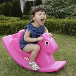 Little Tikes Hobbelpaard - Roze -Babygyms || hobbelfiguren || vormenstoven Winkel 550x366 148