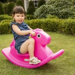 Little Tikes Hobbelpaard - Roze -Babygyms || hobbelfiguren || vormenstoven Winkel 550x366 149