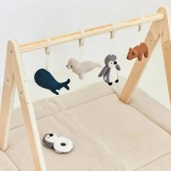 Jollein Babygym Speeltjes - Moon - Nougat - 4 Stuks -Babygyms || hobbelfiguren || vormenstoven Winkel 550x366 18