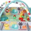 Merkloos Babygym- Speelmat Met Speelboog - Speelkleed Baby Met Boog - Baby Speelgoed Met Muzik - Ballenbak Met Aanpasbare Wanden - Vanaf 0 Maanden - Groen