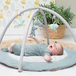 Baby's Only Rond Baby Speelkleed Met Boog - Baby Gym - Playmat - Speelmat - Stonegreen/Mint/Wit - 87 Cm - Gebreide Figuurtjes -Babygyms || hobbelfiguren || vormenstoven Winkel 550x366 41