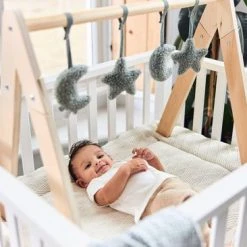 Jollein Babygym Speeltjes - Moon - Pale Pink - 4 Stuks -Babygyms || hobbelfiguren || vormenstoven Winkel 550x366 85