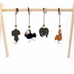 Skodie Babygym - Houten Baby Speelgoed - Handgemaakt - Speelboog - Duurzaam - Vanaf 0 Maanden -Babygyms || hobbelfiguren || vormenstoven Winkel 550x367
