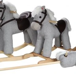 Tryco Milo Grijs Hobbelpaard 18m+ TR-120106 -Babygyms || hobbelfiguren || vormenstoven Winkel 550x372 5