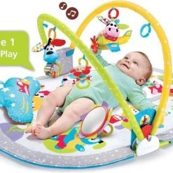 Yookidoo Baby Speelkleed Babysitter Gymotion Lay To Sit-Up Play Met Bogen -Babygyms || hobbelfiguren || vormenstoven Winkel 550x381