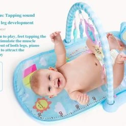 INSMA 3 In 1 Babygym - Speelgoed 1 Jaar - Speelmat Baby - Blauw -Babygyms || hobbelfiguren || vormenstoven Winkel 550x382 5