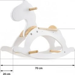 Mamabrum - Hobbelpaard - Wit - Schommelpaard - Hobbeldier - Hout - Schommeldier Wip 1 2 3 Jaar Hobbelfiguur Baby Hobbeldieren Schommelpaardje Schommeldieren -Babygyms || hobbelfiguren || vormenstoven Winkel 550x389 3