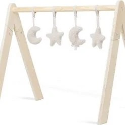 Jollein Babygym Speeltjes - Moon - Ash Green - 4 Stuks -Babygyms || hobbelfiguren || vormenstoven Winkel 550x395