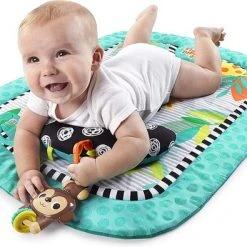 Babygym, Baby Cadeau - Jongen & Meisje, Dierenvriendjes Speelmat, Interactief Speelgoed - Multikleuren. -Babygyms || hobbelfiguren || vormenstoven Winkel 550x395 5