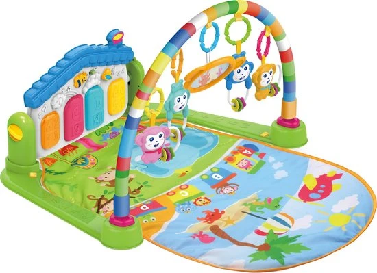 WonderOne - BabyGym | 3-in-1 Speelmat | Speelkleed | Speeltapijt | Baby Speelgoed | Activity Center | Met Boog – Piano – Extra Stevig 1 WonderOne - BabyGym | 3-in-1 Speelmat | Speelkleed | Speeltapijt | Baby Speelgoed | Activity Center | Met Boog – Piano – Extra Stevig
