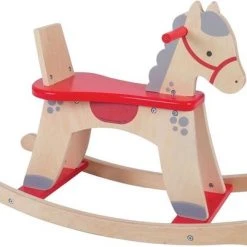 BIGJIGS Houten Hobbelpaard Retro Design, Peuters