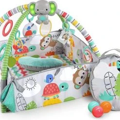 Babygym, Baby Cadeau - Jongen & Meisje, Dierenvriendjes Speelmat, Interactief Speelgoed - Multikleuren. -Babygyms || hobbelfiguren || vormenstoven Winkel 550x403 4