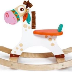 Scratch Europe Scratch Mobiliteit: ROCKING HORSE INDIAANSE PONY 80x53x31cm, Max. 25kg, In Doos, 1+ -Babygyms || hobbelfiguren || vormenstoven Winkel 550x405 9