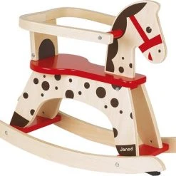 Janod - Janod Schommelpaard Caramel -Babygyms || hobbelfiguren || vormenstoven Winkel 550x408 4