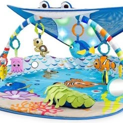 Babygyms || hobbelfiguren || vormenstoven Winkel 36 Bright Starts Mr. Ray Ocean Lights Activity Gym