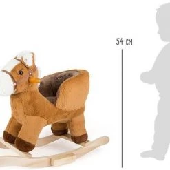 Small Foot Company Small Foot Hobbelpaard Met Zitje 68 Cm Lichtbruin -Babygyms || hobbelfiguren || vormenstoven Winkel 550x418 13